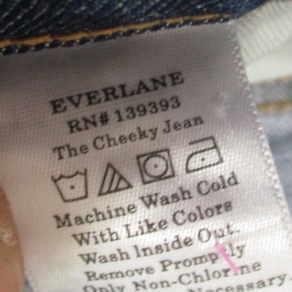 Everlane Jeans Women's 28 Medium Wash The Cheeky High Rise Stretch Denim - Picture 8 of 10